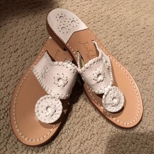 Jack Rogers Classic White Sandals